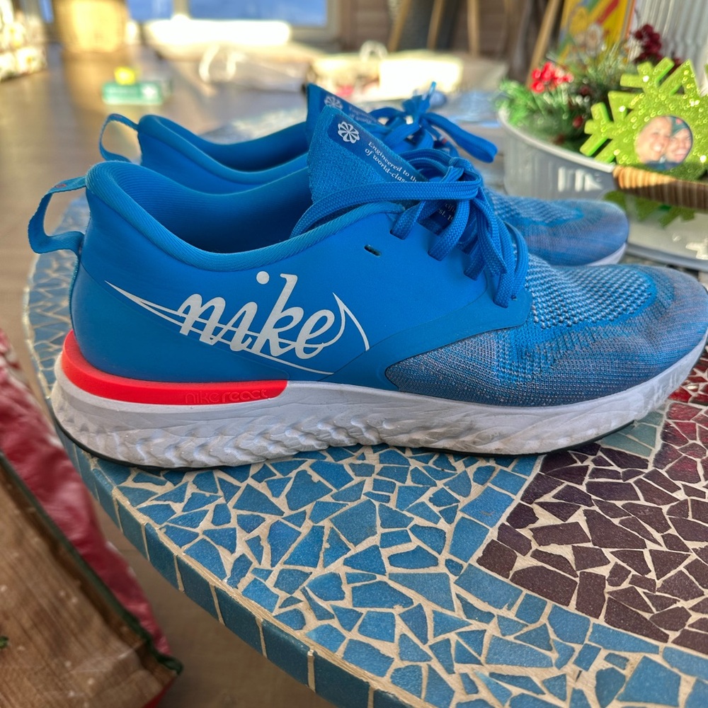 Nike Blue and Red Odyssey Running Shoes
